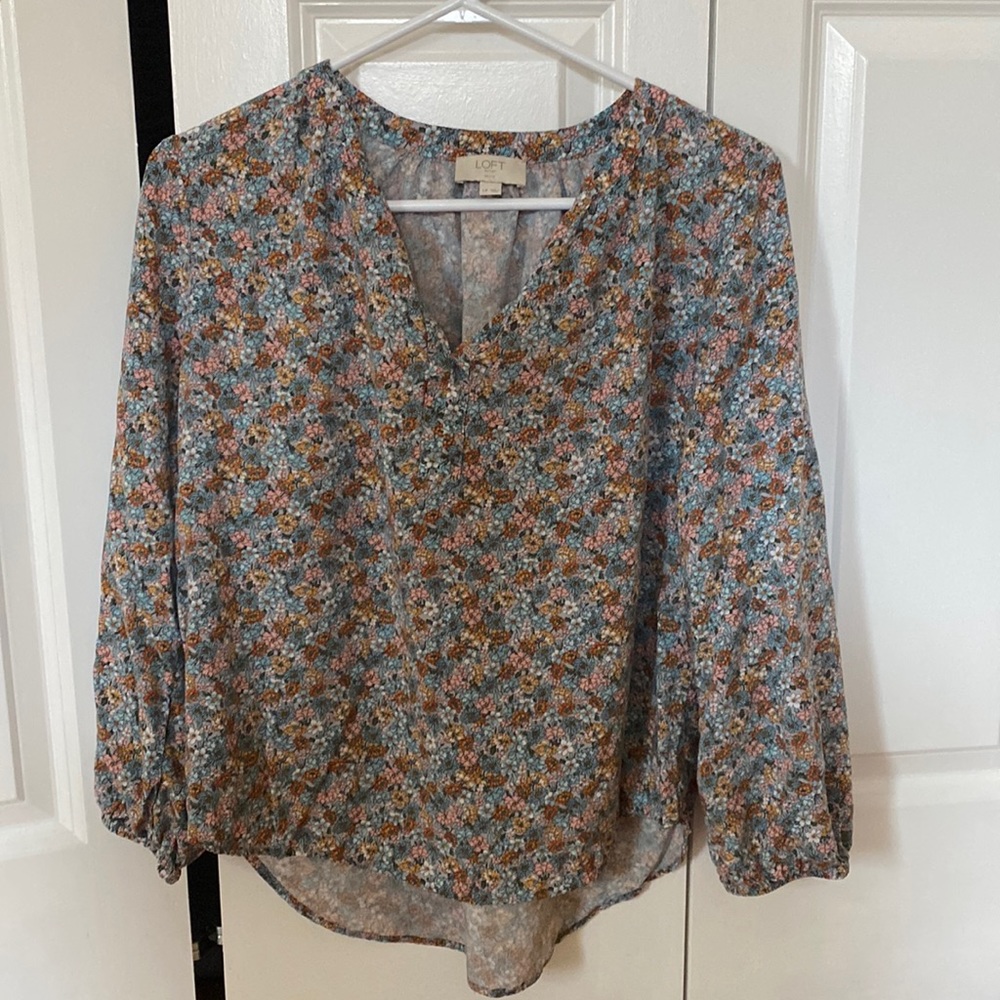 LOFT outlet floral blouse